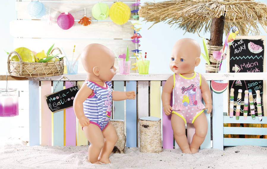 Купальники для кукол Baby born, 2 вида, с вешалкой  